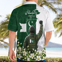 Pakistan Independence Day Hawaiian Shirt Patriotic Soldier Heritage Landmarks And Jasmine