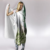 Pakistan Independence Day Hooded Blanket Patriotic Soldier Heritage Landmarks And Jasmine