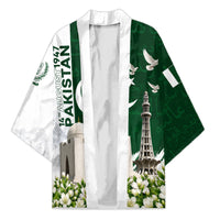 Pakistan Independence Day Kimono Patriotic Soldier Heritage Landmarks And Jasmine