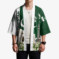 Pakistan Independence Day Kimono Patriotic Soldier Heritage Landmarks And Jasmine