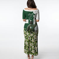 Pakistan Independence Day Puletasi Patriotic Soldier Heritage Landmarks And Jasmine