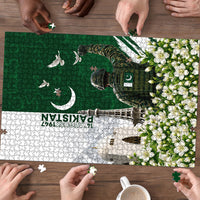 Pakistan Independence Day Puzzle Patriotic Soldier Heritage Landmarks And Jasmine