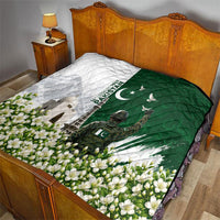 Pakistan Independence Day Quilt Patriotic Soldier Heritage Landmarks And Jasmine