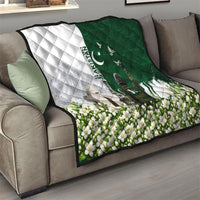 Pakistan Independence Day Quilt Patriotic Soldier Heritage Landmarks And Jasmine
