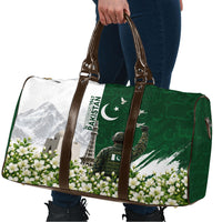Pakistan Independence Day Travel Bag Patriotic Soldier Heritage Landmarks And Jasmine
