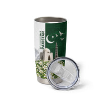 Pakistan Independence Day Tumbler Cup Patriotic Soldier Heritage Landmarks And Jasmine