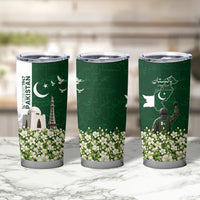 Pakistan Independence Day Tumbler Cup Patriotic Soldier Heritage Landmarks And Jasmine