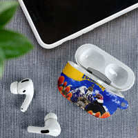 Ecuador Independence Day AirPods Case Patriotic Andean Condor Monument And Mountain