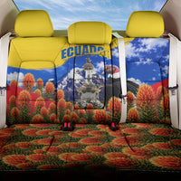 Ecuador Independence Day Back Car Seat Cover Patriotic Andean Condor Monument And Mountain