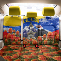 Ecuador Independence Day Back Car Seat Cover Patriotic Andean Condor Monument And Mountain