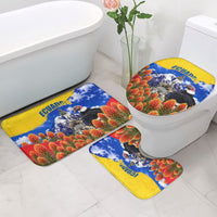 Ecuador Independence Day Bathroom Set Patriotic Andean Condor Monument And Mountain