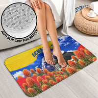 Ecuador Independence Day Bathroom Set Patriotic Andean Condor Monument And Mountain