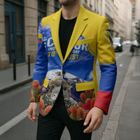 Ecuador Independence Day Blazer Patriotic Andean Condor Monument And Mountain