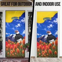 Ecuador Independence Day Door Cover Patriotic Andean Condor Monument And Mountain