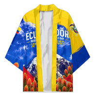 Ecuador Independence Day Kimono Patriotic Andean Condor Monument And Mountain