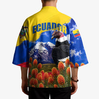 Ecuador Independence Day Kimono Patriotic Andean Condor Monument And Mountain