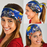 Ecuador Independence Day Neck Gaiter Patriotic Andean Condor Monument And Mountain