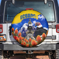 Ecuador Independence Day Spare Tire Cover Patriotic Andean Condor Monument And Mountain
