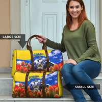 Ecuador Independence Day Travel Bag Patriotic Andean Condor Monument And Mountain