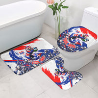 Personalized Croatia Marten Soccer Bathroom Set Croatian Flag Abstract Brush Stroke