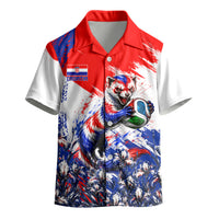 Personalized Croatia Marten Soccer Kid Hawaiian Shirt Croatian Flag Abstract Brush Stroke
