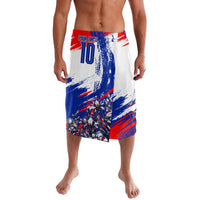 Personalized Croatia Marten Soccer Lavalava Croatian Flag Abstract Brush Stroke