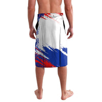 Personalized Croatia Marten Soccer Lavalava Croatian Flag Abstract Brush Stroke