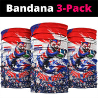 Personalized Croatia Marten Soccer Neck Gaiter Croatian Flag Abstract Brush Stroke