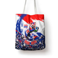 Personalized Croatia Marten Soccer Tote Bag Croatian Flag Abstract Brush Stroke