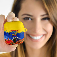 Ecuador Independence Day August 10 AirPods Case Patriotic Heritage Virgin Statue And Soldier