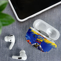 Ecuador Independence Day August 10 AirPods Case Patriotic Heritage Virgin Statue And Soldier