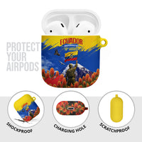 Ecuador Independence Day August 10 AirPods Case Patriotic Heritage Virgin Statue And Soldier