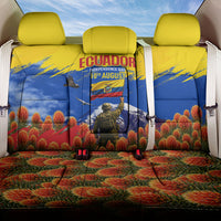 Ecuador Independence Day August 10 Back Car Seat Cover Patriotic Heritage Virgin Statue And Soldier