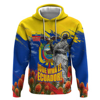 Ecuador Independence Day August 10 Hoodie Patriotic Heritage Virgin Statue And Soldier