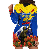 Ecuador Independence Day August 10 Hoodie Dress Patriotic Heritage Virgin Statue And Soldier