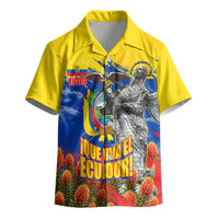 Ecuador Independence Day August 10 Kid Hawaiian Shirt Patriotic Heritage Virgin Statue And Soldier