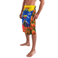 Ecuador Independence Day August 10 Lavalava Patriotic Heritage Virgin Statue And Soldier