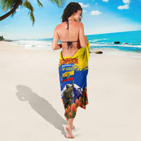 Ecuador Independence Day August 10 Sarong Patriotic Heritage Virgin Statue And Soldier