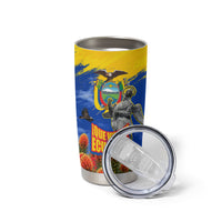 Ecuador Independence Day August 10 Tumbler Cup Patriotic Heritage Virgin Statue And Soldier