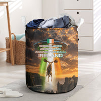 Ireland UFO Laundry Basket Irish Landscape Answer The Call