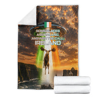 Ireland UFO Blanket Irish Landscape Answer The Call