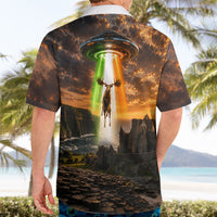 Ireland UFO Hawaiian Shirt Irish Landscape Answer The Call