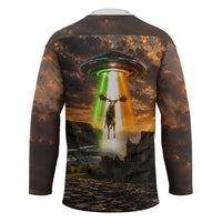 Ireland UFO Hockey Jersey Irish Landscape Answer The Call