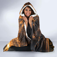 Ireland UFO Hooded Blanket Irish Landscape Answer The Call