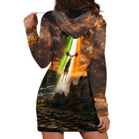 Ireland UFO Hoodie Dress Irish Landscape Answer The Call