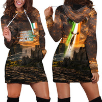 Ireland UFO Hoodie Dress Irish Landscape Answer The Call