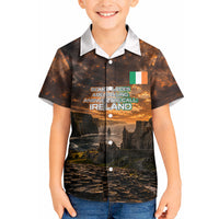 Ireland UFO Kid Hawaiian Shirt Irish Landscape Answer The Call