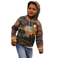 Ireland UFO Kid Hoodie Irish Landscape Answer The Call