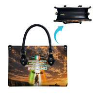 Ireland UFO Leather Bag Irish Landscape Answer The Call