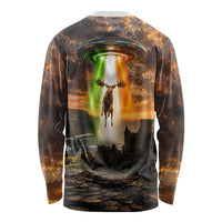 Ireland UFO Long Sleeve Shirt Irish Landscape Answer The Call